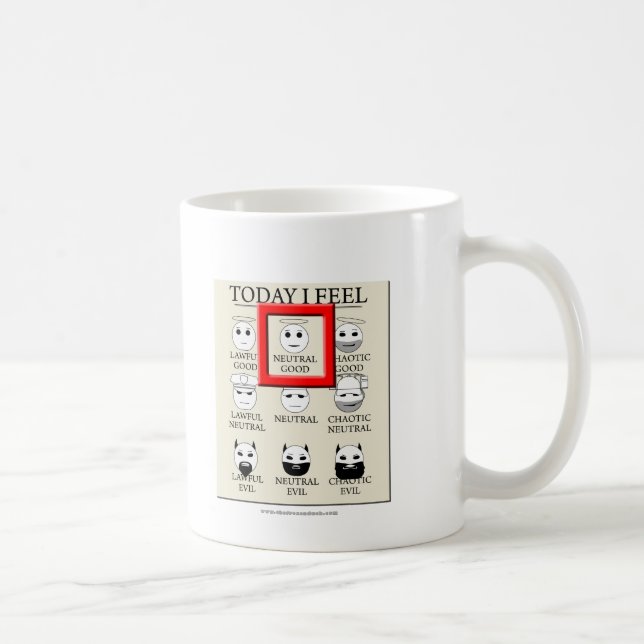 Taza De Café Siento hoy bueno neutral (Derecha)