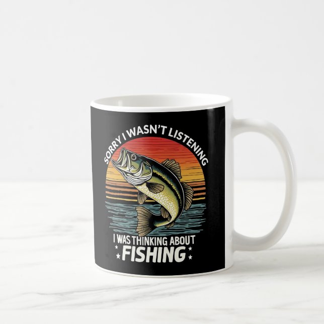 Taza De Café Siento no haber escuchado que pensaba en pescado (Derecha)