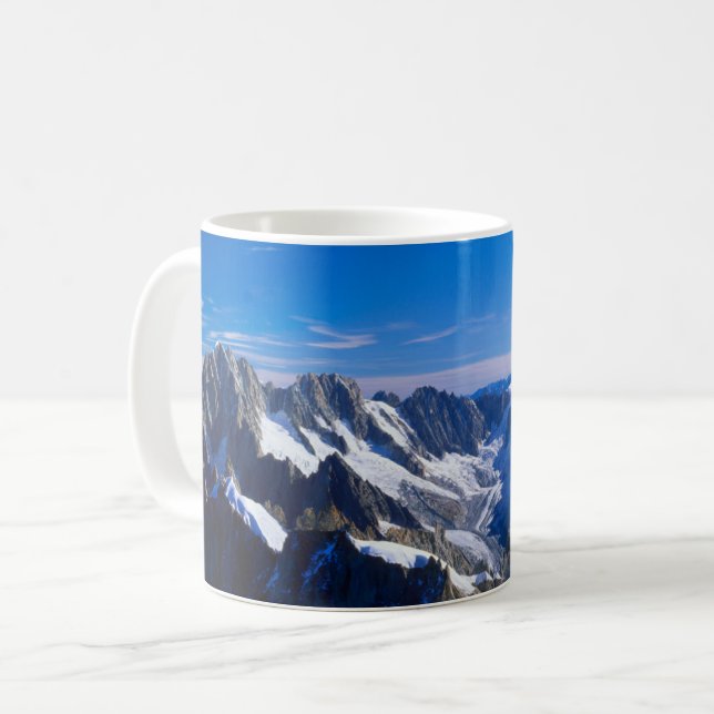 Taza De Café Sierra | Mont Blanc, Alpes Europeos (Anverso izquierdo)
