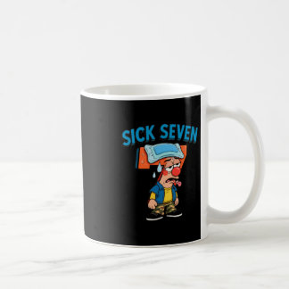 Taza De Café Siete Enfermos Meme Divertido 67 Seis Siete Disfra
