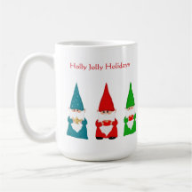 Siete Gnomos de Navidad en Blanco
