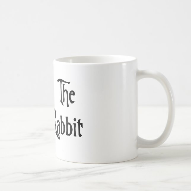 Taza De Café Siga el conejo blanco (Derecha)