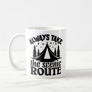 Taza De Café Siga Siempre La Ruta Escénica