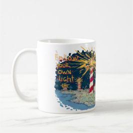Taza De Café Siga su propia luz