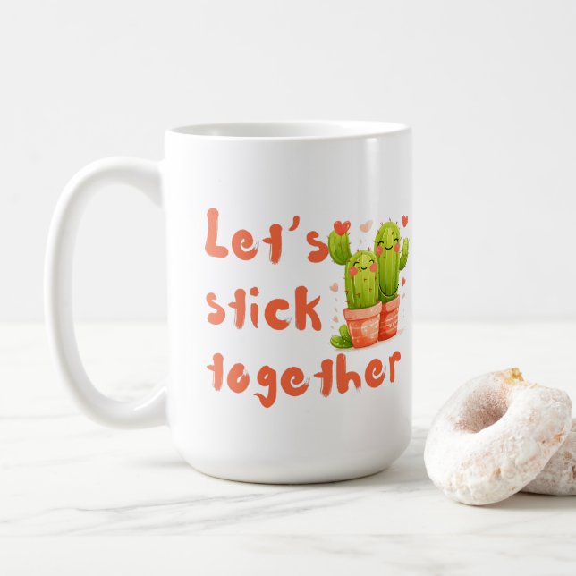 Taza De Café Sigamos juntos (Con donut)