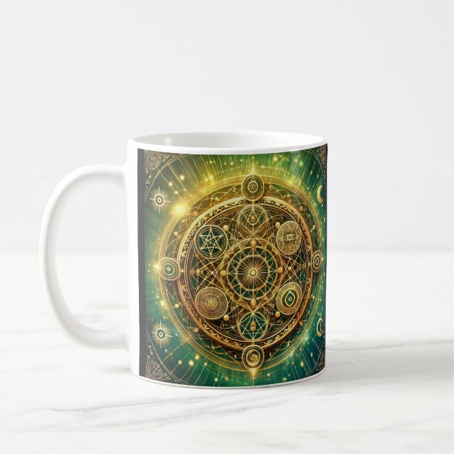 Taza De Café Sigil de Wealth Flow (Izquierda)