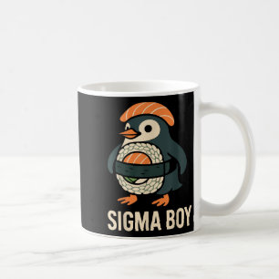 Taza De Café Sigma Boy Brainrot italiano Funny Meme Penguin