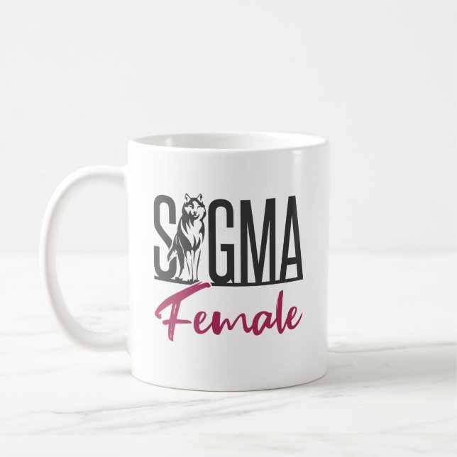 Taza De Café Sigma Female Lone Wolf (Izquierda)