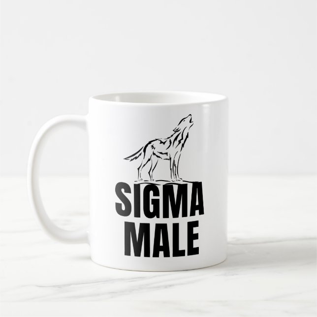 Taza De Café Sigma Male Lone Wolf (Izquierda)