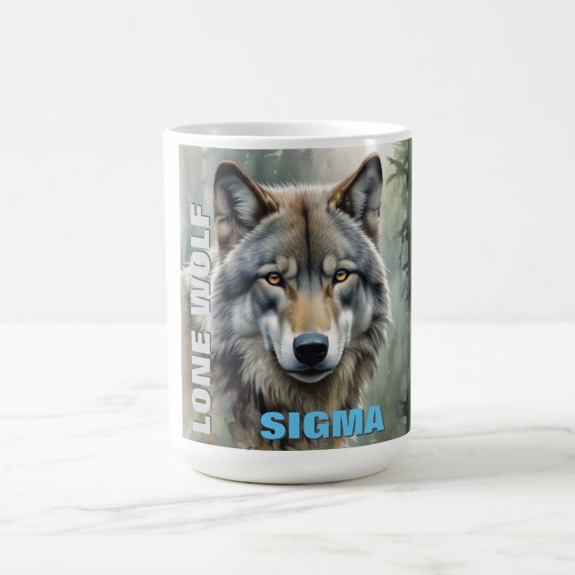 Taza De Café Sigma Male Lone Wolf (Centro)