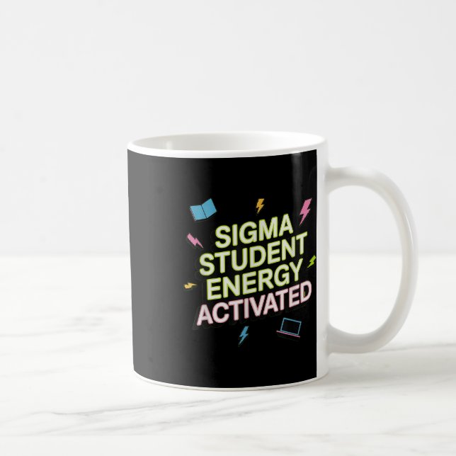 Taza De Café Sigma Student Energy Activated, Back To School, Ge (Derecha)