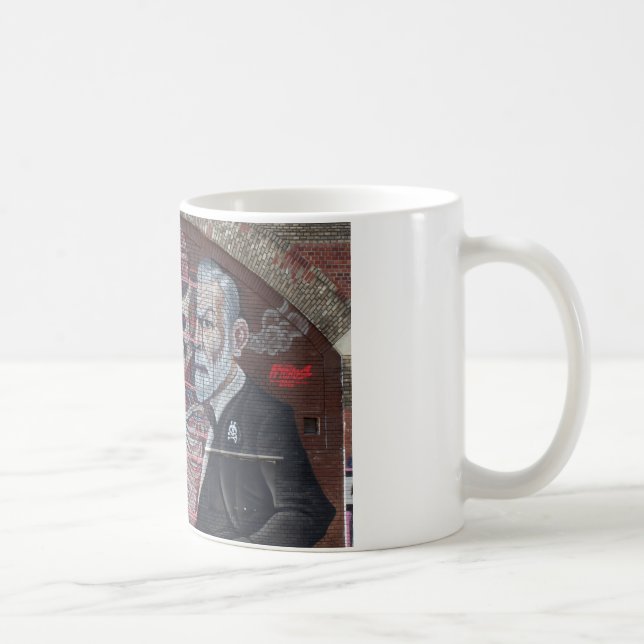 Taza De Café Sigmund Freud Street Art (Derecha)