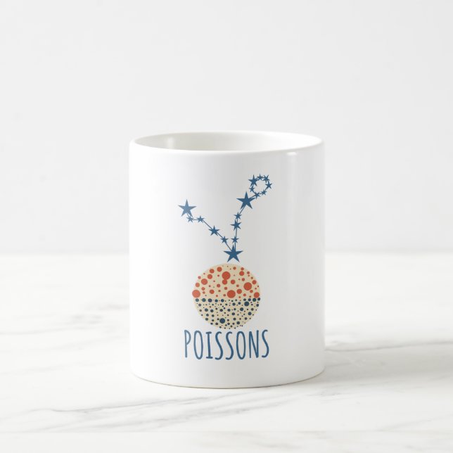 Taza De Café signe astrologique Poissons (Centro)