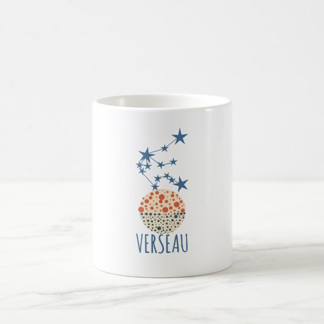 Taza De Café Signe du zodiaque Verseau (Centro)