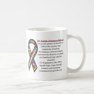 Taza De Café Significado de la cinta del autismo