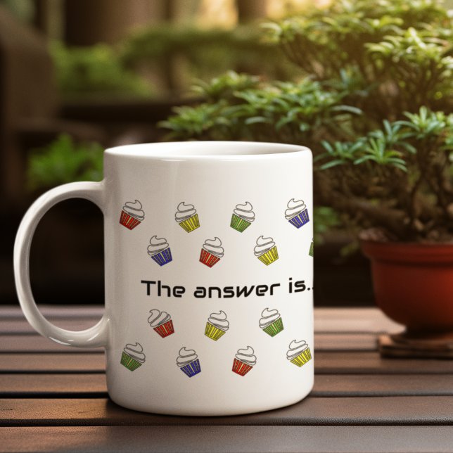 Taza De Café Significado de la vida 42 quequitos (Classic white mug option)
