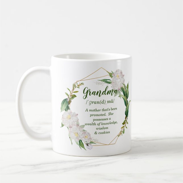 Taza De Café Significado divertido de la abuela (Izquierda)