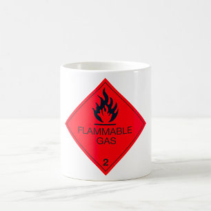 Taza De Café Signo de advertencia de peligro de etiqueta de seg