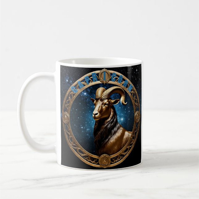 Taza De Café Signo de astrología de Capricornio (Izquierda)