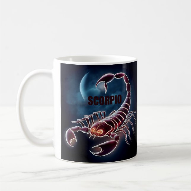 Taza De Café Signo de astrología de Scorpio (Izquierda)