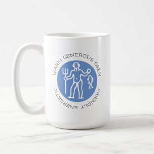 Taza De Café Signo de estrella Aquarius Zodiac Trato de astrolo