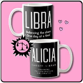 Taza De Café Signo de estrella libia regalo de zodiac