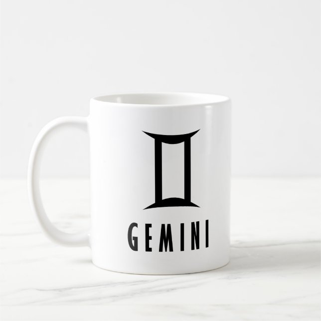 Taza De Café Signo de Gemini zodiac (Izquierda)