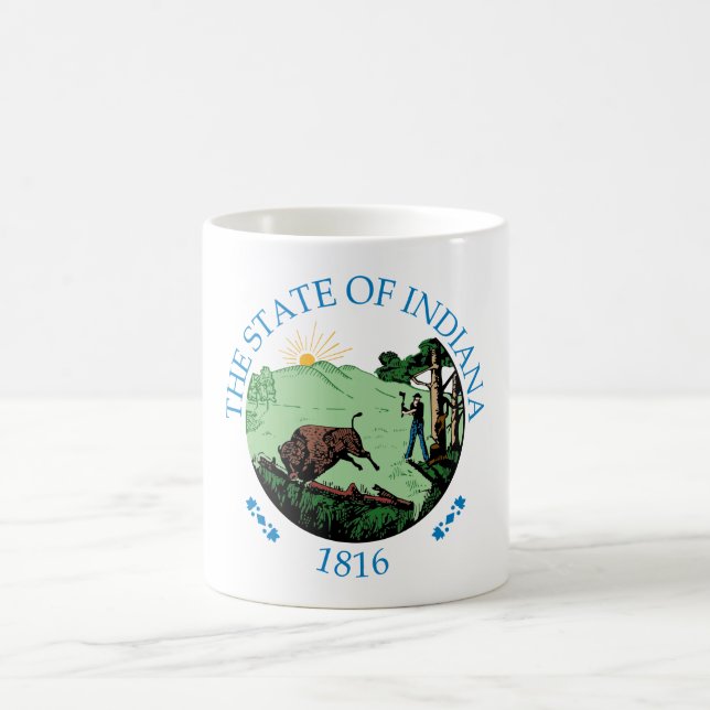 Taza De Café Signo de Indiana (Centro)
