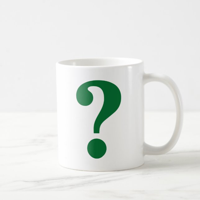 Taza De Café Signo de interrogación (Derecha)