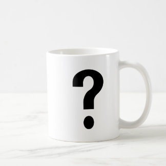 Taza De Café Signo de interrogación negro