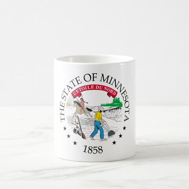 Taza De Café Signo de Minnesota (Centro)