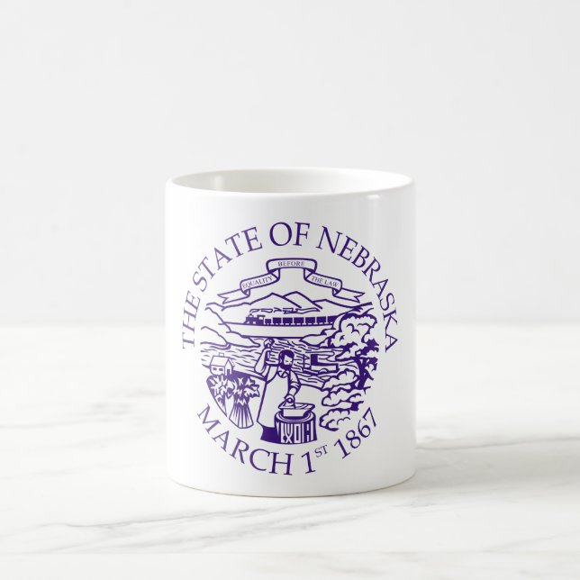 Taza De Café Signo de Nebraska (Centro)