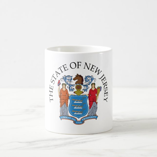 Taza De Café Signo de Nueva Jersey (Centro)