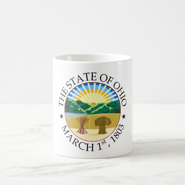 Taza De Café Signo de Ohio (Centro)