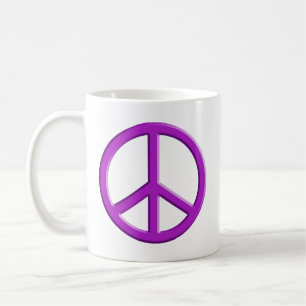 Taza De Café Signo de paz de Lavender