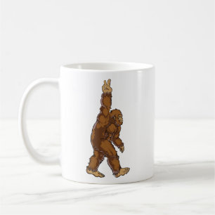 Taza De Café Signo de paz de pie grande