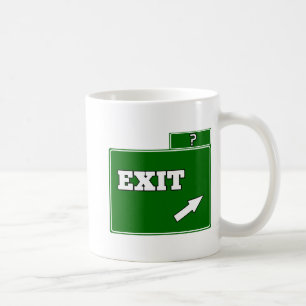 Taza De Café ¿? Signo de salida
