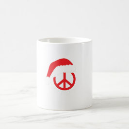 Taza De Café Signo de Santa Paz Ho Ho Ho Ho Ho con Santa Hat