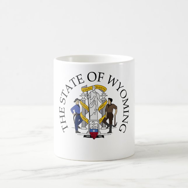 Taza De Café Signo de Wyoming (Centro)
