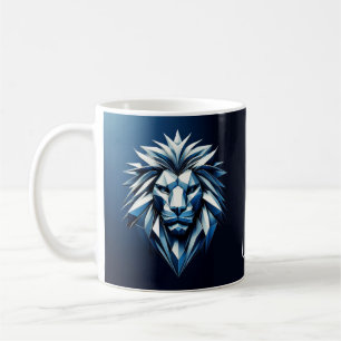 Taza De Café Signo de zodiaco LEO, patrón de geometría, aspecto