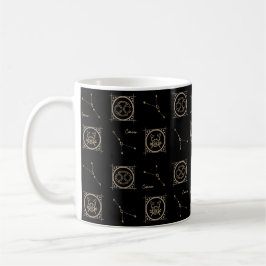Taza De Café Signo estrella de la astrología del cáncer de zodi
