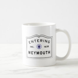 Taza De Café Signo positivo de Weymouth que entra
