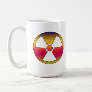 Taza De Café Signo radioactivo nuclear