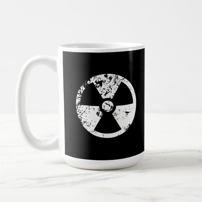 Taza De Café Signo radioactivo nuclear (Izquierda)