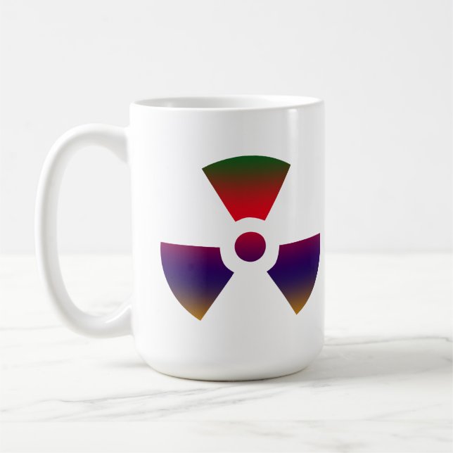Taza De Café Signo radioactivo nuclear (Izquierda)