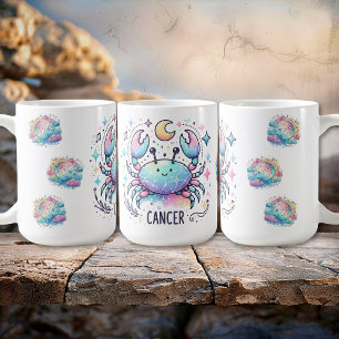 Taza De Café Signo zodiacal de Cáncer Cangrejo Astrología Lindo