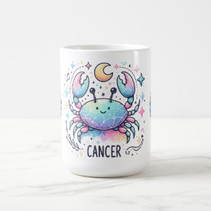Taza De Café Signo zodiacal de Cáncer Cangrejo Astrología Lindo