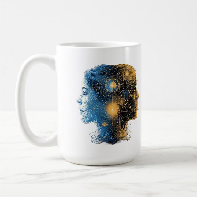 Taza De Café Signo zodiacal Géminis (Izquierda)