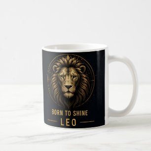 Taza De Café Signo zodiacal Leo Lion Bold Deco Horóscopo Celest