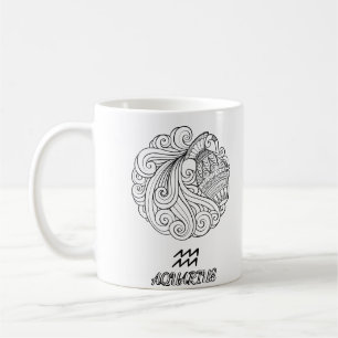 Taza De Café Signo Zodiaco elegante Café Mug